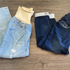 Maternity denim jeans
